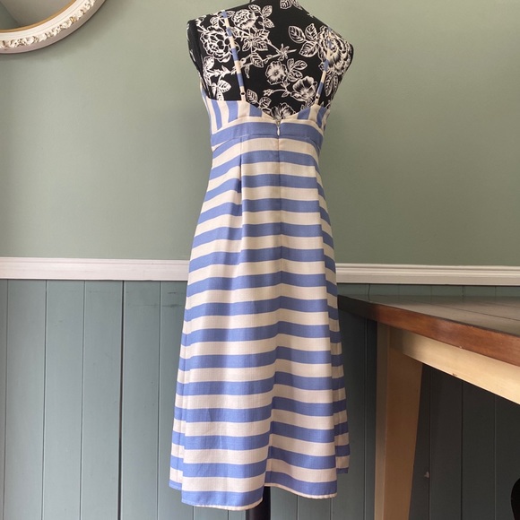 Lovers + Friends Striped Blue Ocean Waves Dress, M - Picture 6 of 8